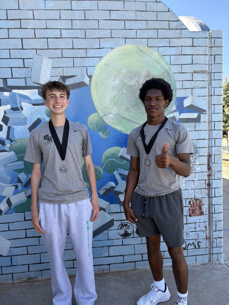 OrganMountainHS's tweet photo. Lucas Montoya &amp; William Jorgensen 2nd
Bryce Weir &amp; Cedric Holman 3rd
Dax Coombs and Emyr Sida 3rd
Noah Silva and Kamden Coombs 3rd 
Go Knights! https://t.co/5BS0zdln47