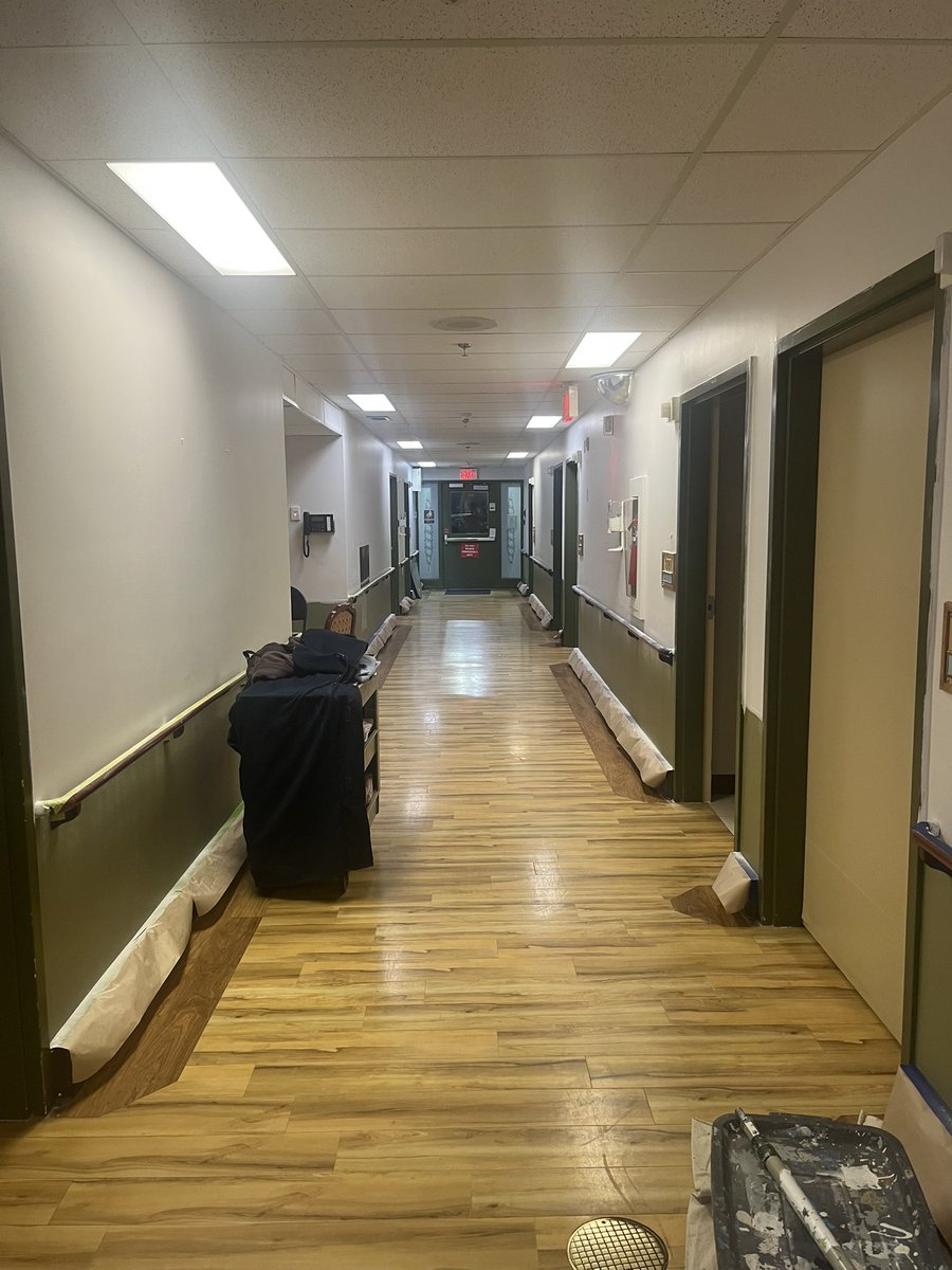 Mike_W_Simpson's tweet photo. Hallway has first coat of finish on the upper walls. Time to give it a sand and one more coat #PaintersProblems #SleepWhenImDead #GigLife https://t.co/Jn3hZOc3NK