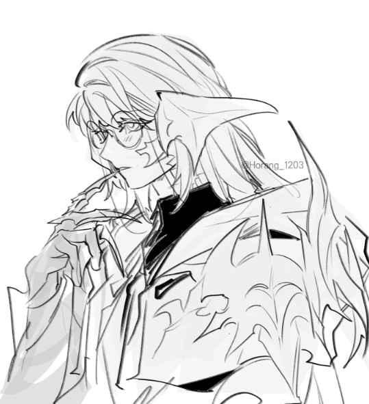 Horang_1203's tweet image. 이건 블스에 올렸던 할마루트 낙서