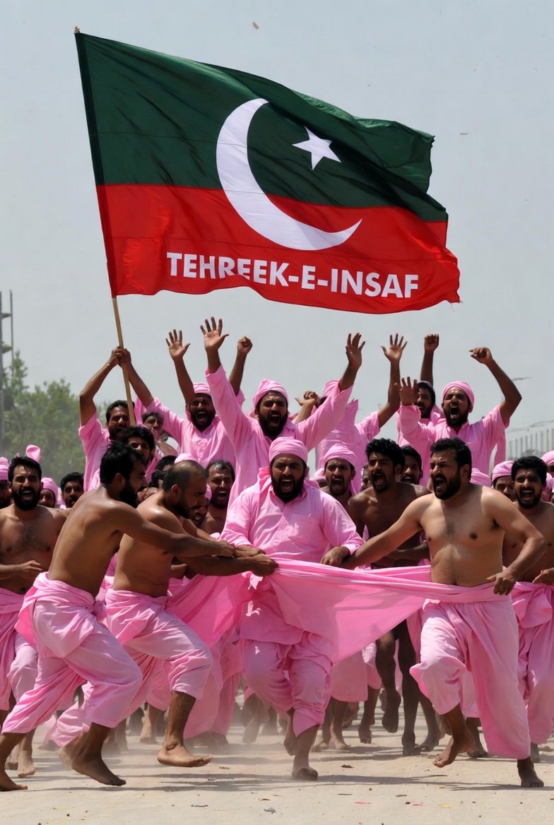 خان کی مقبولیت کی بہتی گنگا میں سب نے ہاتھ منہ دھوئے۔ تین سال سے سیاسی نابالغ گلابی یوتھیئے اور ففتھیئے ایک دوسرے پر الزامات لگاتے رہے اور آج بھی وہیں کھڑے ہیں کہ ہم ہی صحیح تھے۔ اب انکے ہاتھ سوائے رسوائی اور ایک دوسرے کی لنگوٹ پکڑنے کے کچھ نہیں۔
لیکن ڈرامہ اب بھی اپنےعروج پر یے۔