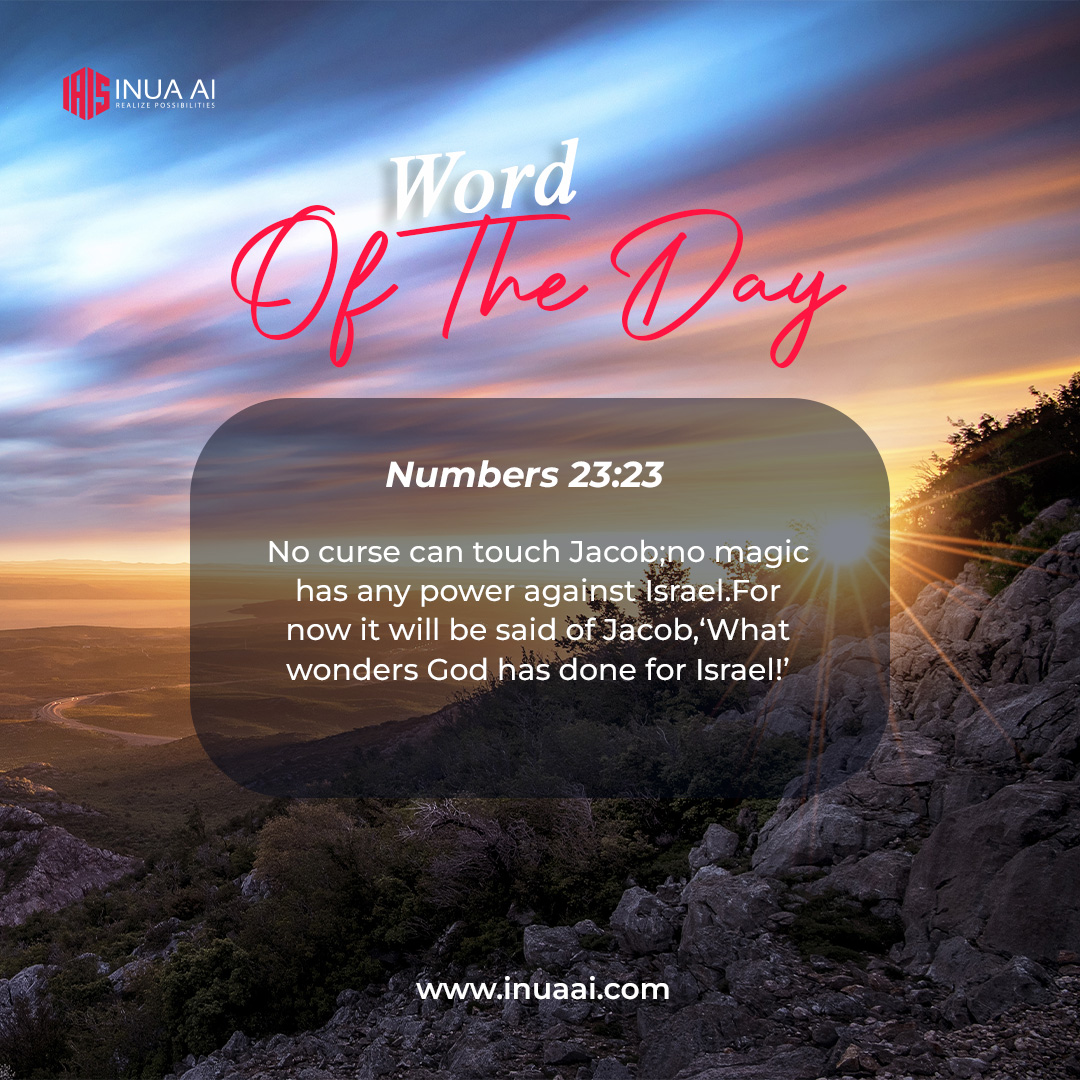 What God has blessed cannot be overturned. His purpose stands firm beyond every scheme. Walk confidently. The outcome will declare: “What has God done!”

#SundayWord #TrustGod #Faith #RealizePossibilities #INUAAI
