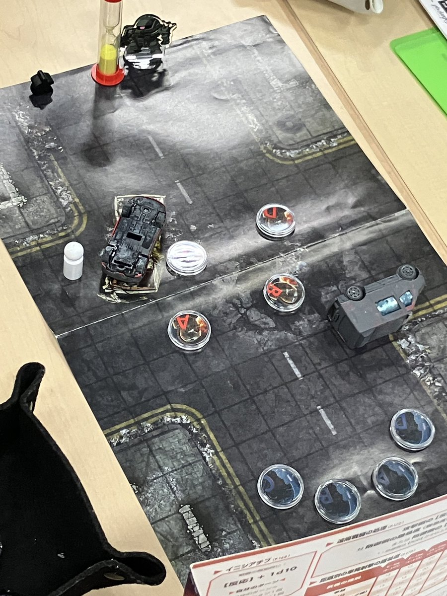 サイバーパンクRED卓にて、PCの1人が髪を逆立てながら戦闘していまし