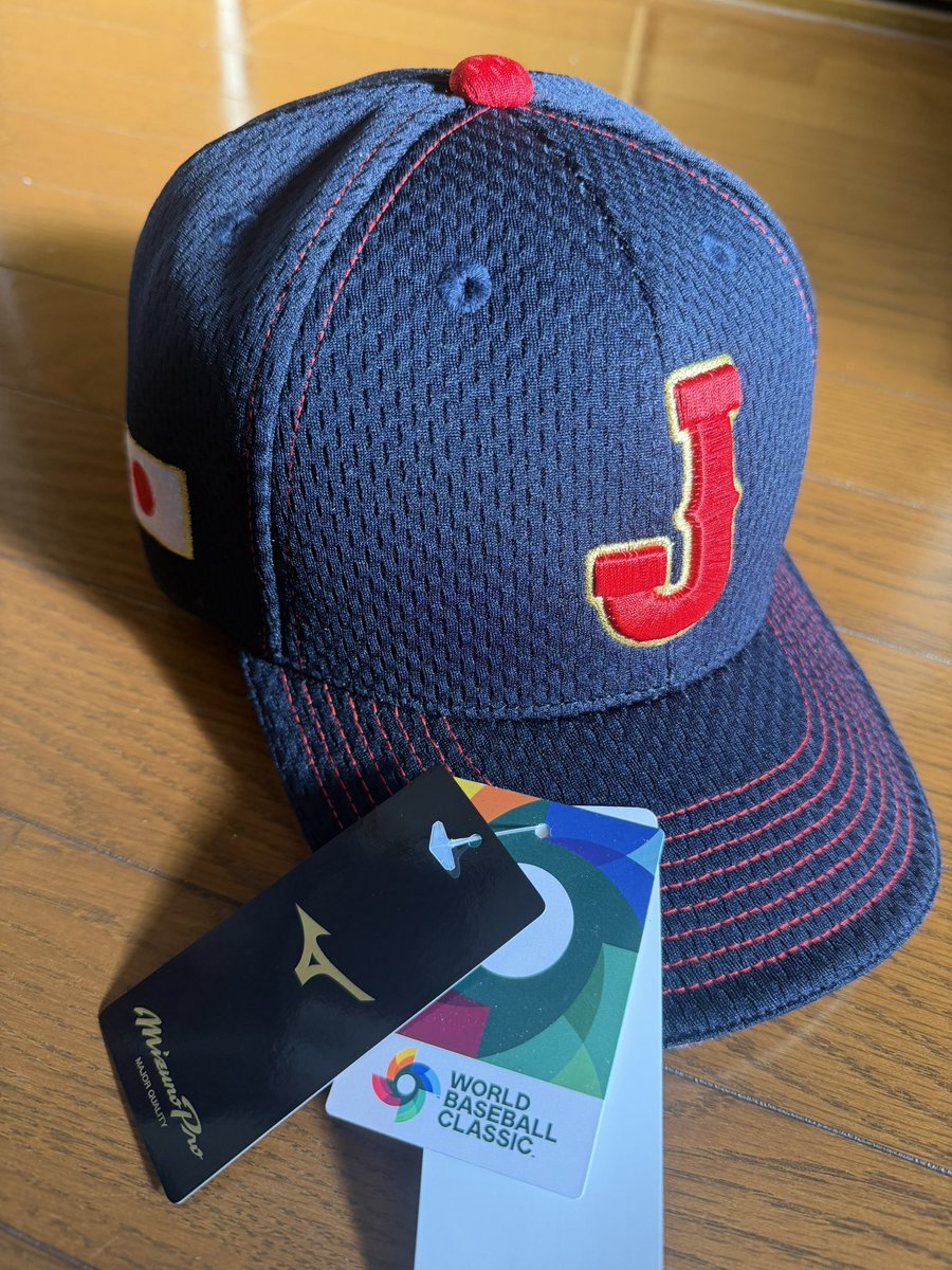 MIZUNOからWBC仕様の侍ジャパン🇯🇵のオーセンティックキャプが届き