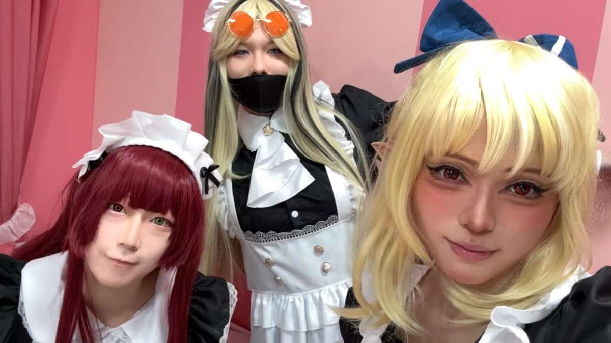 そくほー！！
創作メイド服でホロライブ併せです！！
不知火フレアちゃんで居ます🙌🏻
 #あるコス