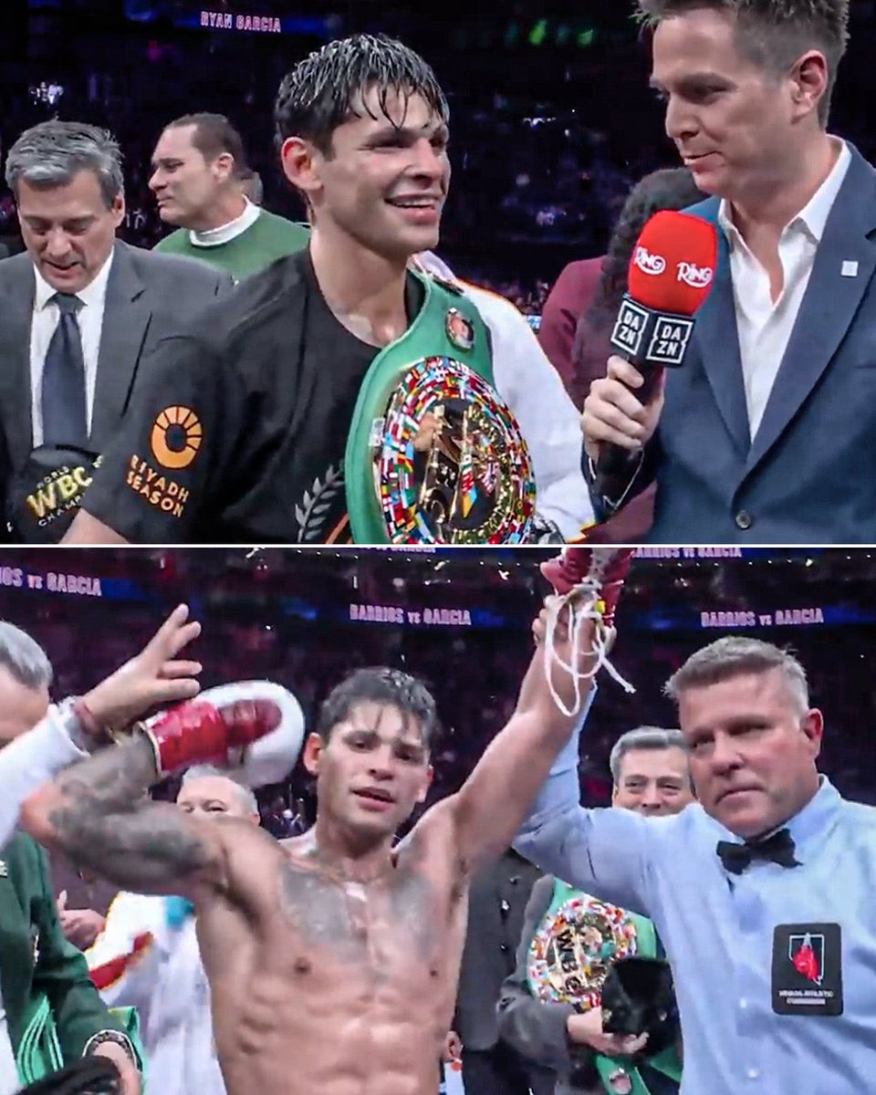 Ryan Garcia just beat Mario Barrios to win his first world title in his pro career. After all the drama setbacks and doubters he finally got the belt. The talent was always there. He just needed to put it together.