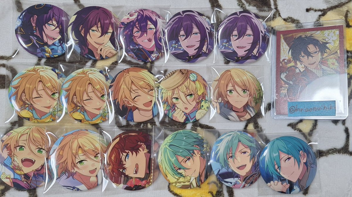 あんスタ(交換) 缶バッジ 出⇒マヨイ 藍良 一彩 巽 求⇒異種北斗