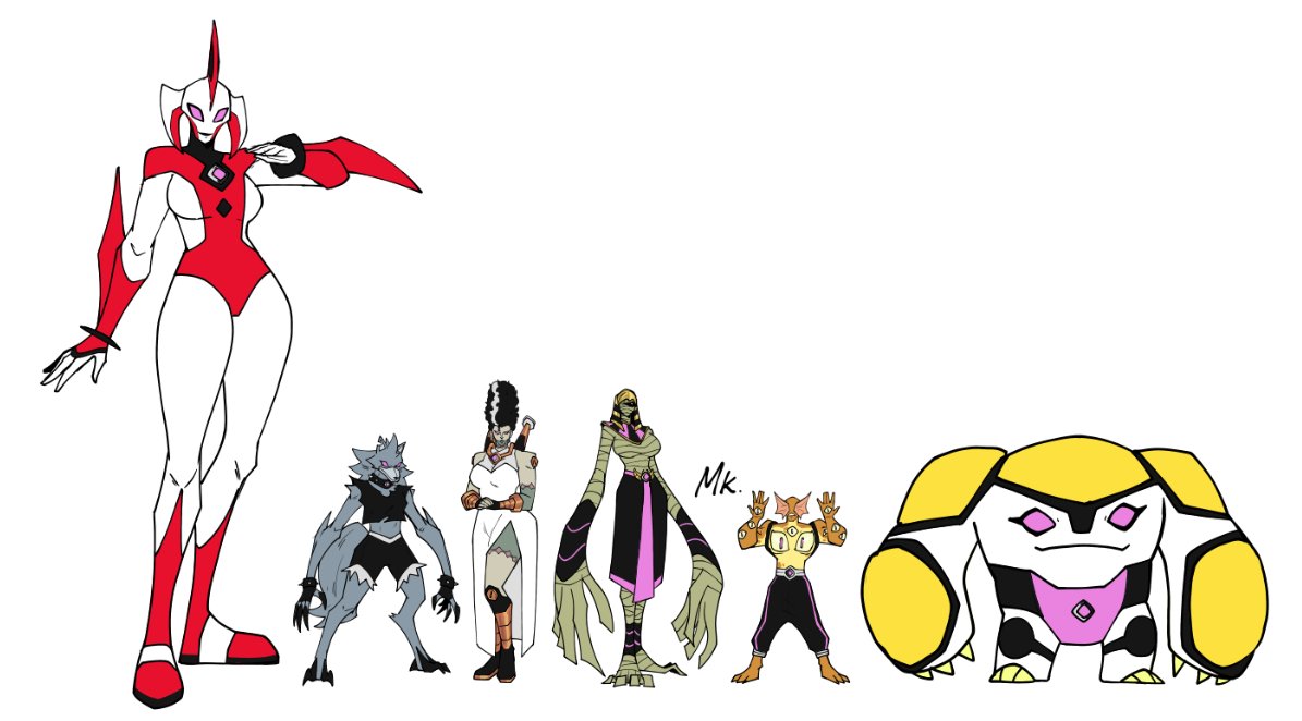 inspired me enough to do my own take on "female alien" designs🙂‍↕️