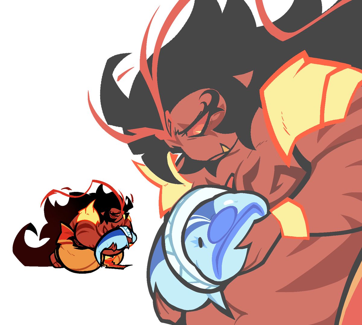 LikelyaDragon's tweet photo. Thank you for the poses and thank you for 1600 followers ❤️‍🔥
#cookierunkingdom #burningspicecookie #shadowmilkcookie #goldencheesecookie https://t.co/5RNJo1xjGn