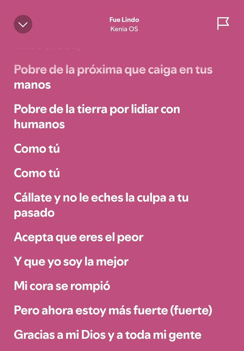 cállate y no le eches la culpa a tu pasado