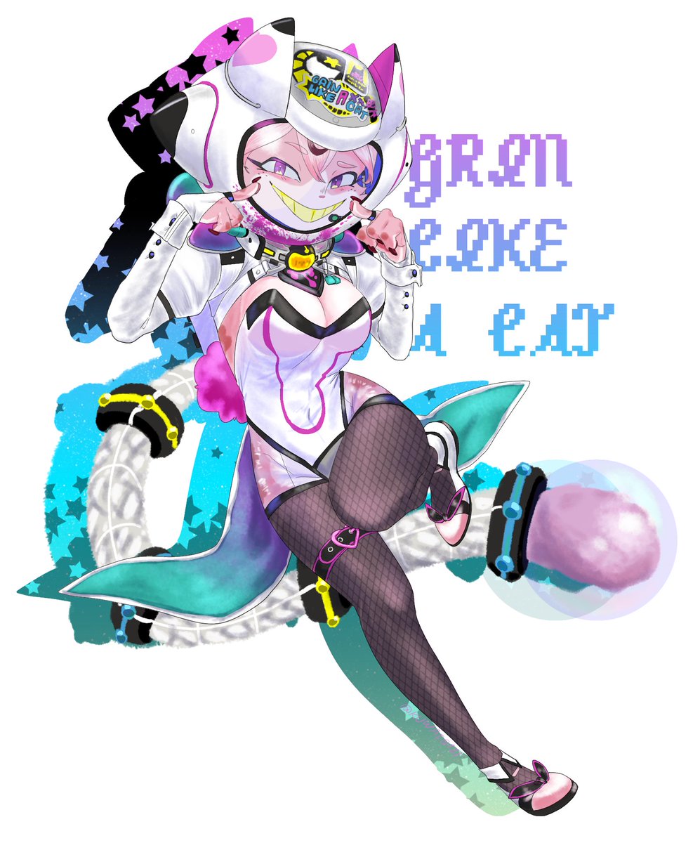 #放サモファンアート 
猫の日だヨ！チェシャキャットさん😸💣
