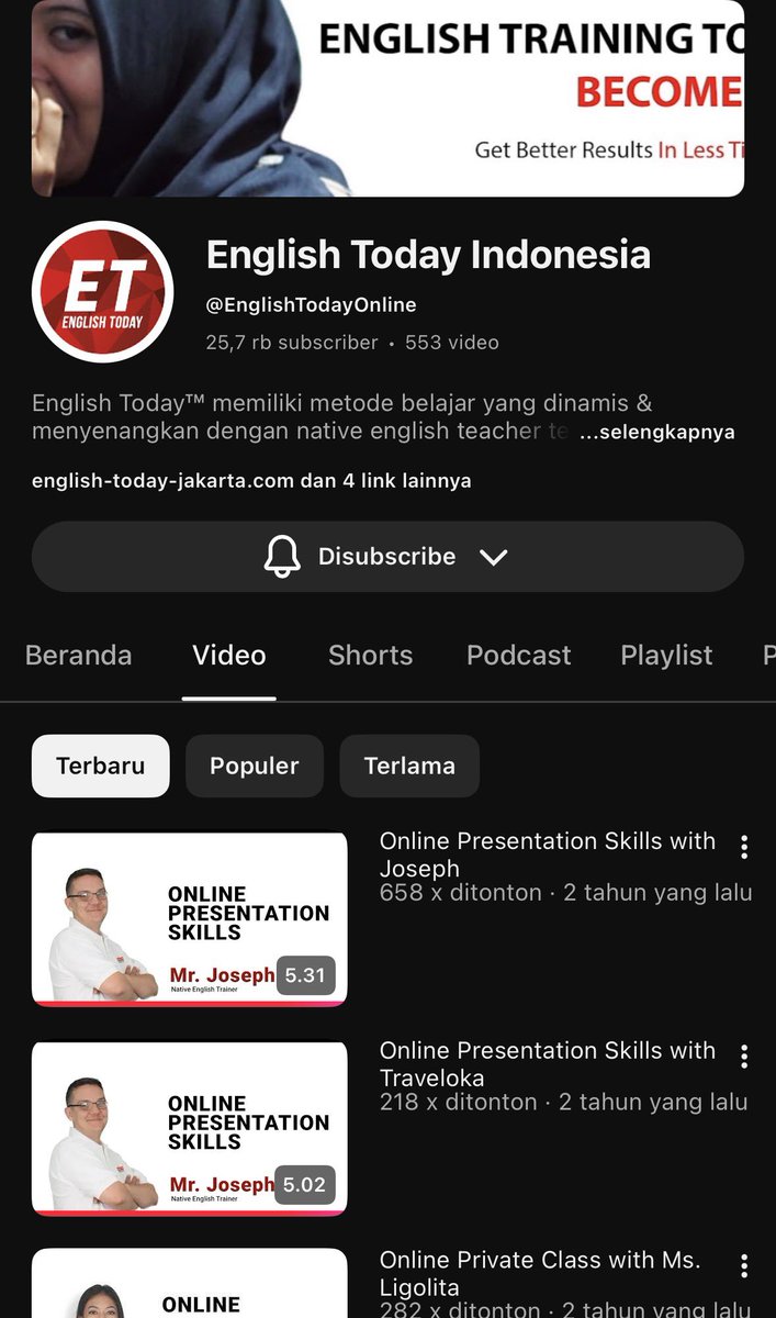 Gue gak pernah ikut kursus mahal.
Cuma konsisten nonton channel ini tiap malem sebelum tidur

Sekarang nonton film tanpa subtitle pun gak panik lagi😇