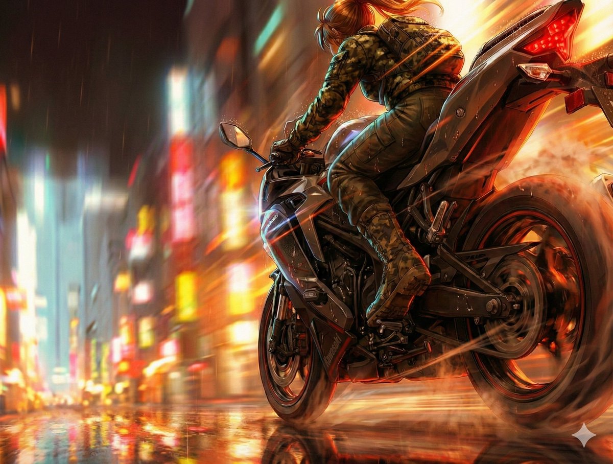 17,000rpmの閃光。 突き抜けるような高周波の咆哮。 濡れた