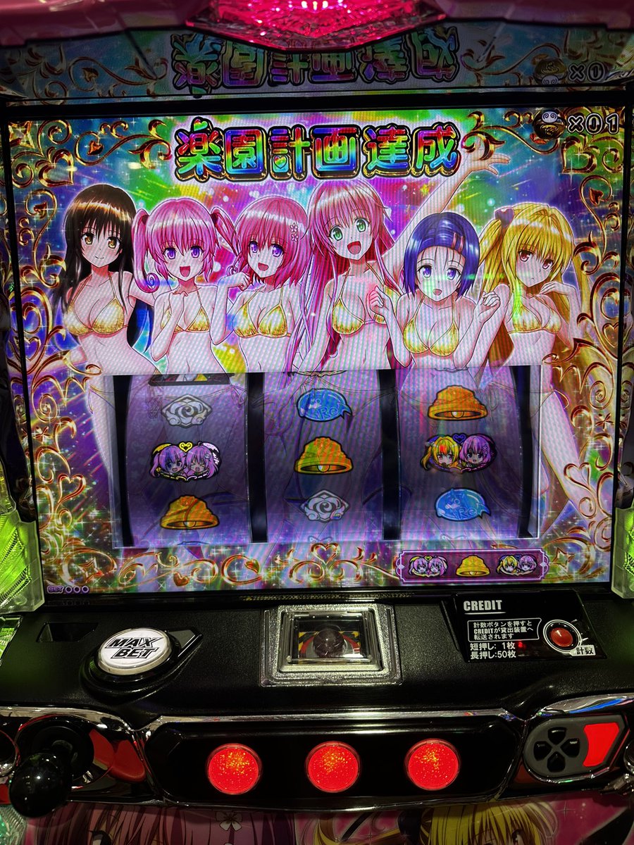 実戦終了！！！ 初打ちToLoveるめっちゃ面白かった！ そして午後からは