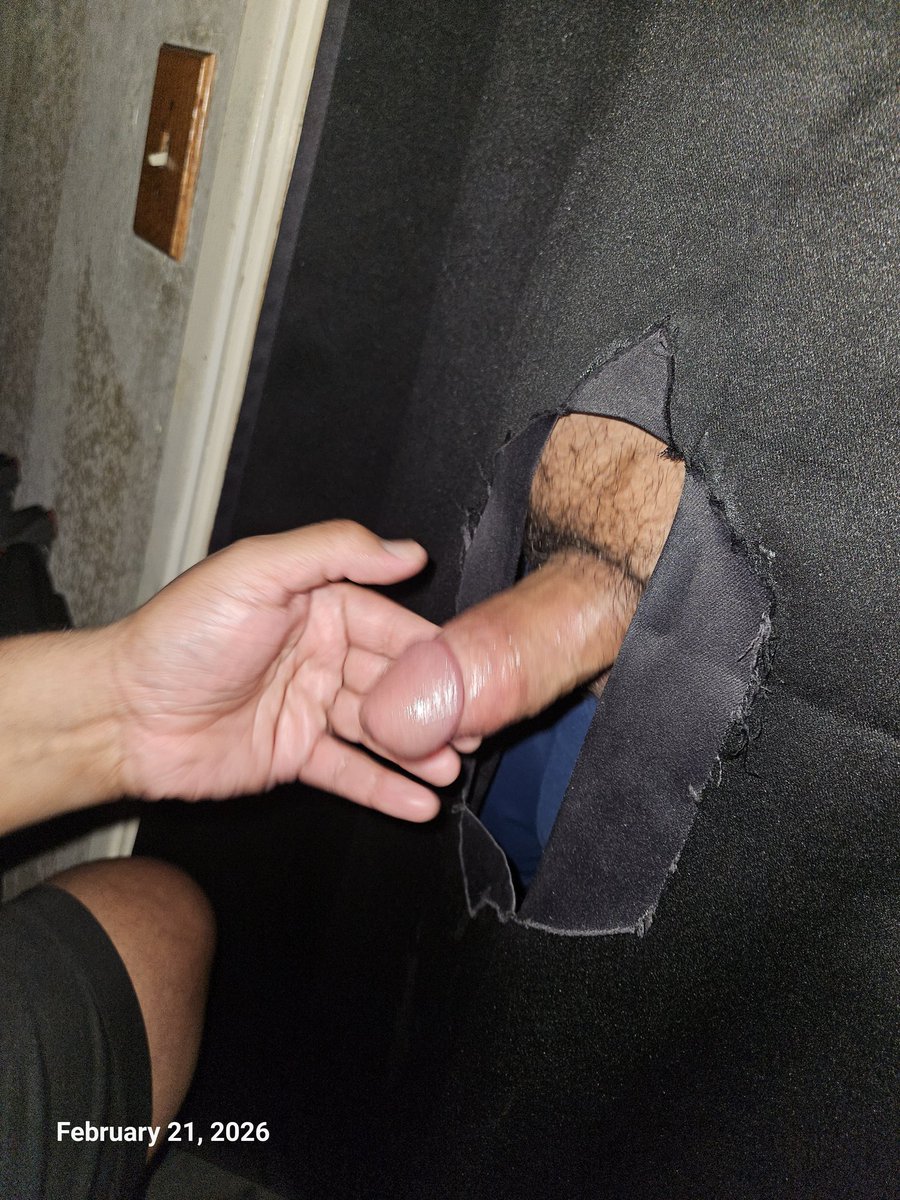 Philtheglory's tweet photo. This was the 3rd guy at the gloryhole today. Nice fat bear cock and it was heavy. He shot a big creamy load. https://t.co/AMgtXPneoO