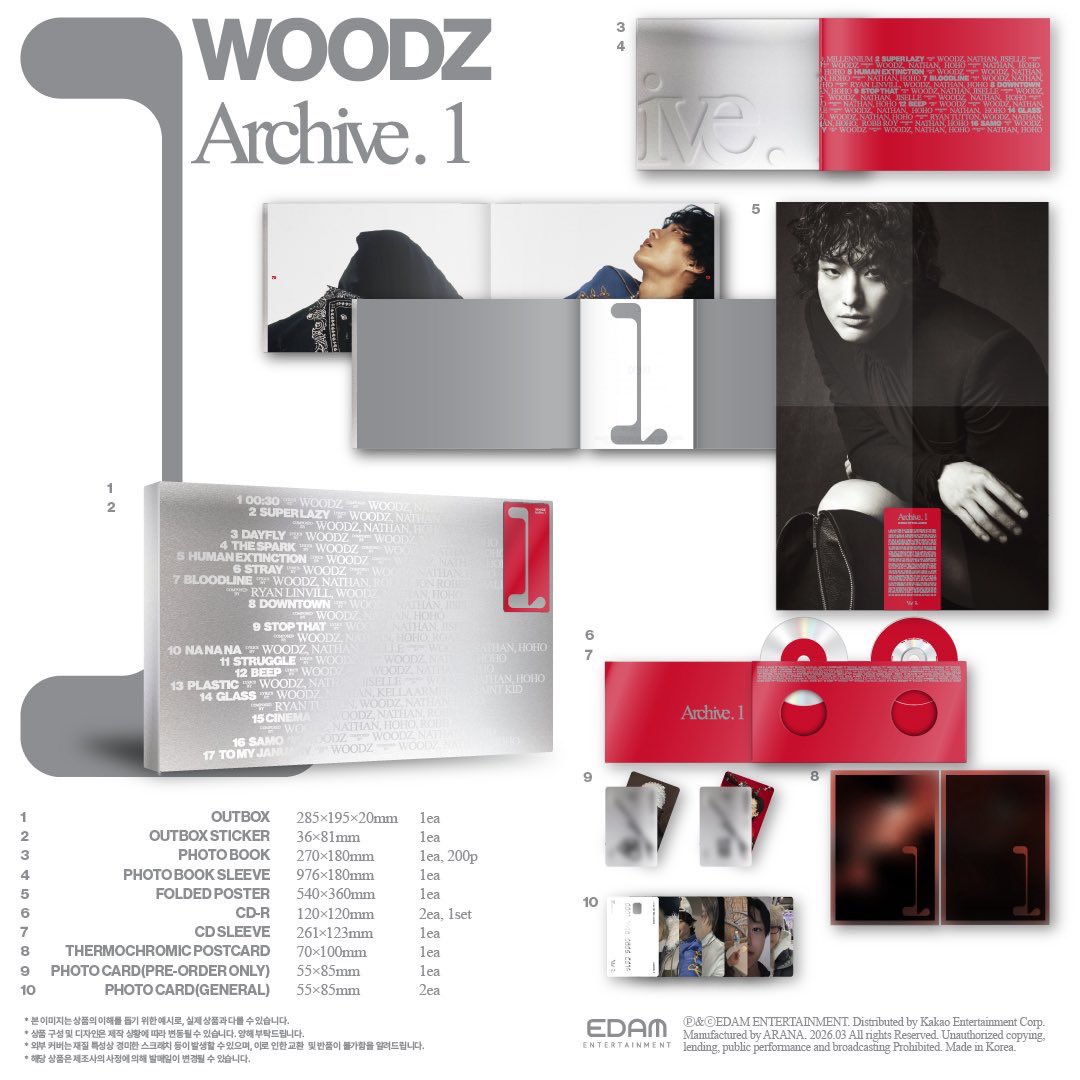 [Pre-order] #รอบไซน์ WOODZ 1st Full Album [Archive. 1] 

🔗Main Ver. 460฿ รวมส่ง
(ได้การ์ดพิเศษจากเว็บ 1ใบ/บั้ม)

〰️สอบถาม+สั่งซื้อทาง DM
#ตลาดนัดWOODZ #ตลาดนัดMOODZ