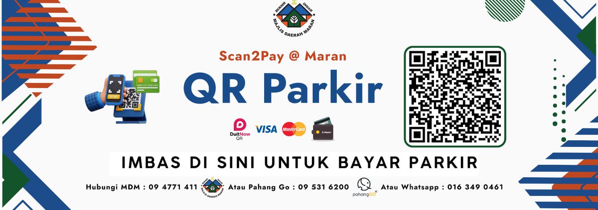 Scan2Pay@Maran : Cara mudah untuk bayar parkir di Daerah Maran