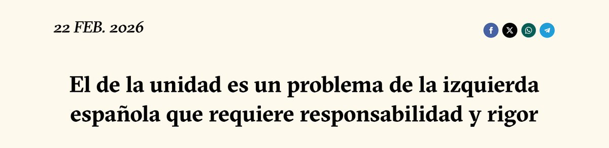 📝 EDITORIAL 📝

El de la unidad es un problema de la izquierda española que requiere responsabilidad y rigor

▶️ naiz.eus/es/iritzia/edi…
