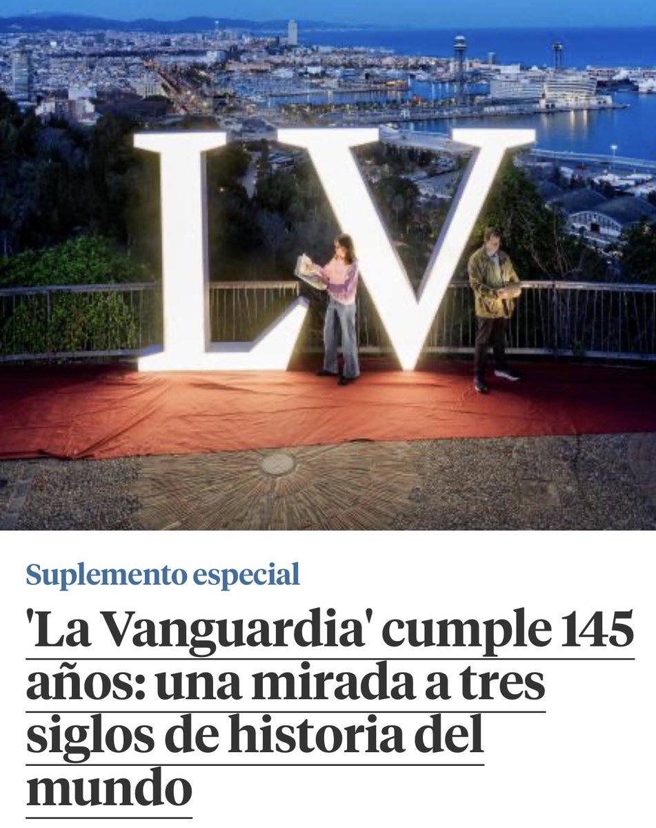 apucela66's tweet photo. Llevo 45 de esos 145 años como fiel lectora. En mi época universitaria tenía que irme hasta El Corte Inglés para encontrar este periódico. Luego me hice subscriptora y así sigo. Felicidades a este medio de información por su mirada profesional. ⁦@LaVanguardia⁩ https://t.co/xpe0aoROvw