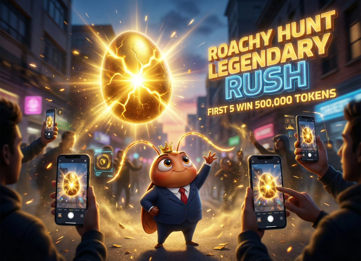 🚨🔥 ROACHY HUNT: LEGENDARY RUSH LIVE 🔥🚨

To celebrate launch, we’re rewarding the fastest hunters.

🏆 First 5 players to capture a LEGENDARY EGG
win 500,000 ROACHY TOKENS EACH.
That’s 2.5M tokens up for grabs.

No shortcuts. No favoritism. Just speed and conviction.

⚠️ VIPs