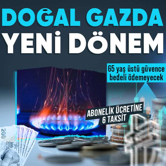 takvim's tweet image. Doğal gaz abonelik işlemlerinden devrim! 6 taksitle ödenebilecek 65 yaş üzeri ödemeyecek

takvim.com.tr/ekonomi/2026/0…