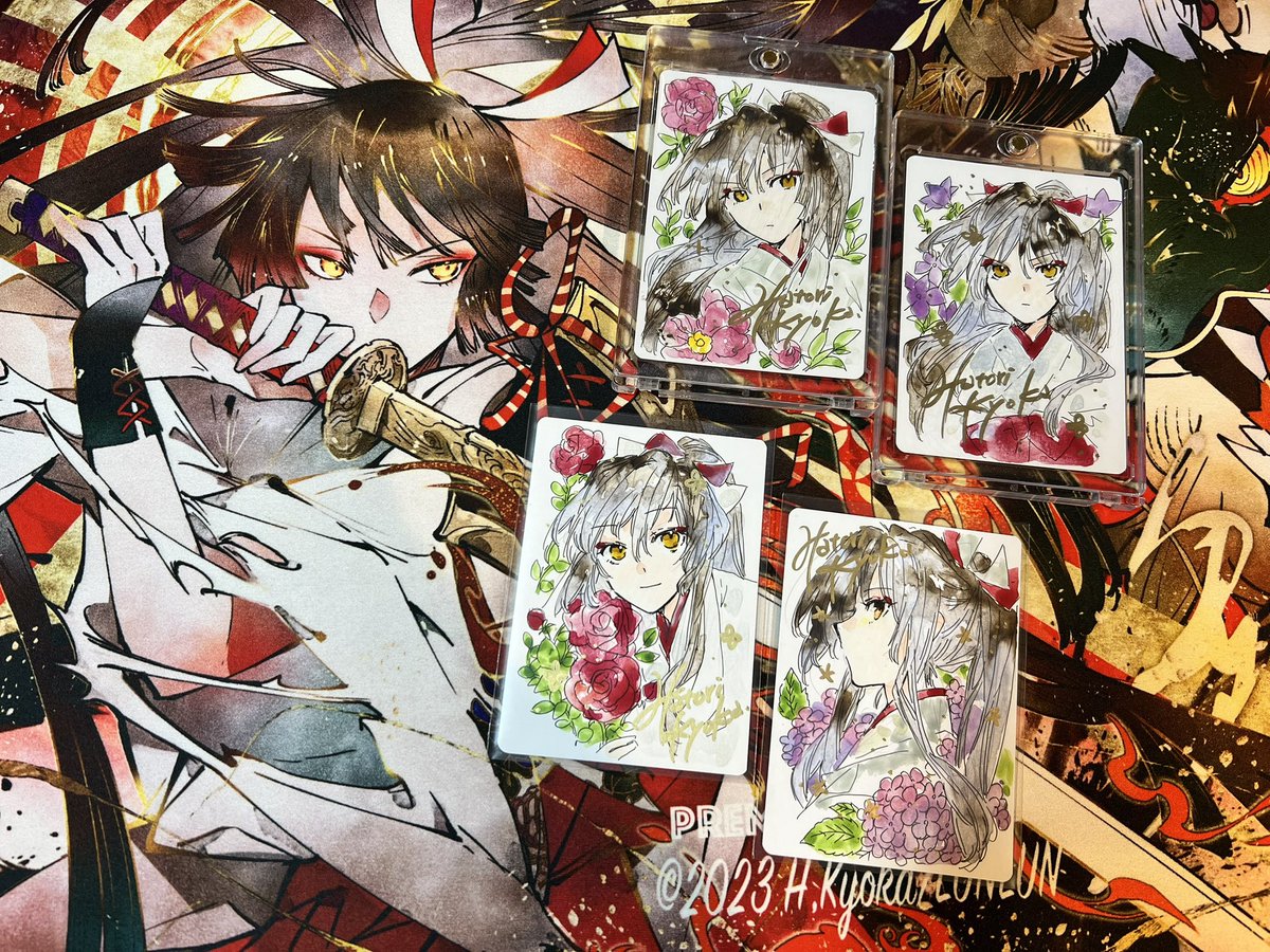 昨年発売しました匈歌ハトリ先生のトレーディングアートカードが