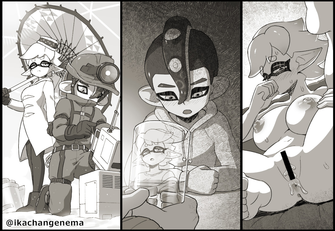 スプケ28新刊「シオカラーズ36歳」挿絵の一部です。えちシーンもたくさん入ってるので、お楽しみに! 