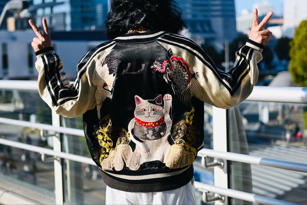 にゃん、にゃん、にゃん🐈 2月22日は、ネコの日。 暴風🌀の中、一張羅