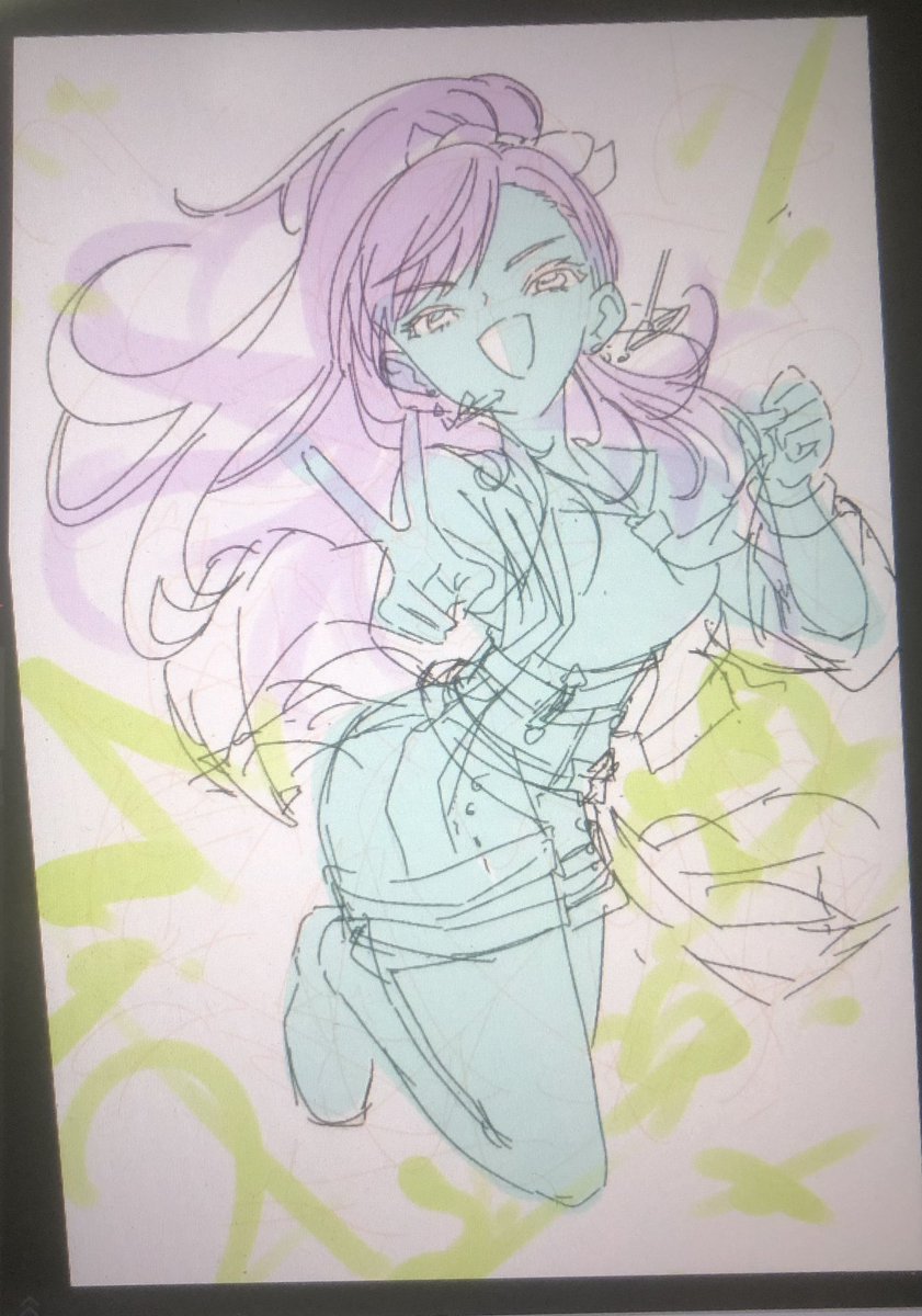 イラスト復帰する ラフ