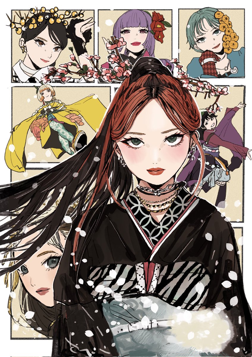 いち髪×HANA ボード X懸賞(Twitter懸賞)】いち髪×HANA コラボイラストステッカー＆いち髪