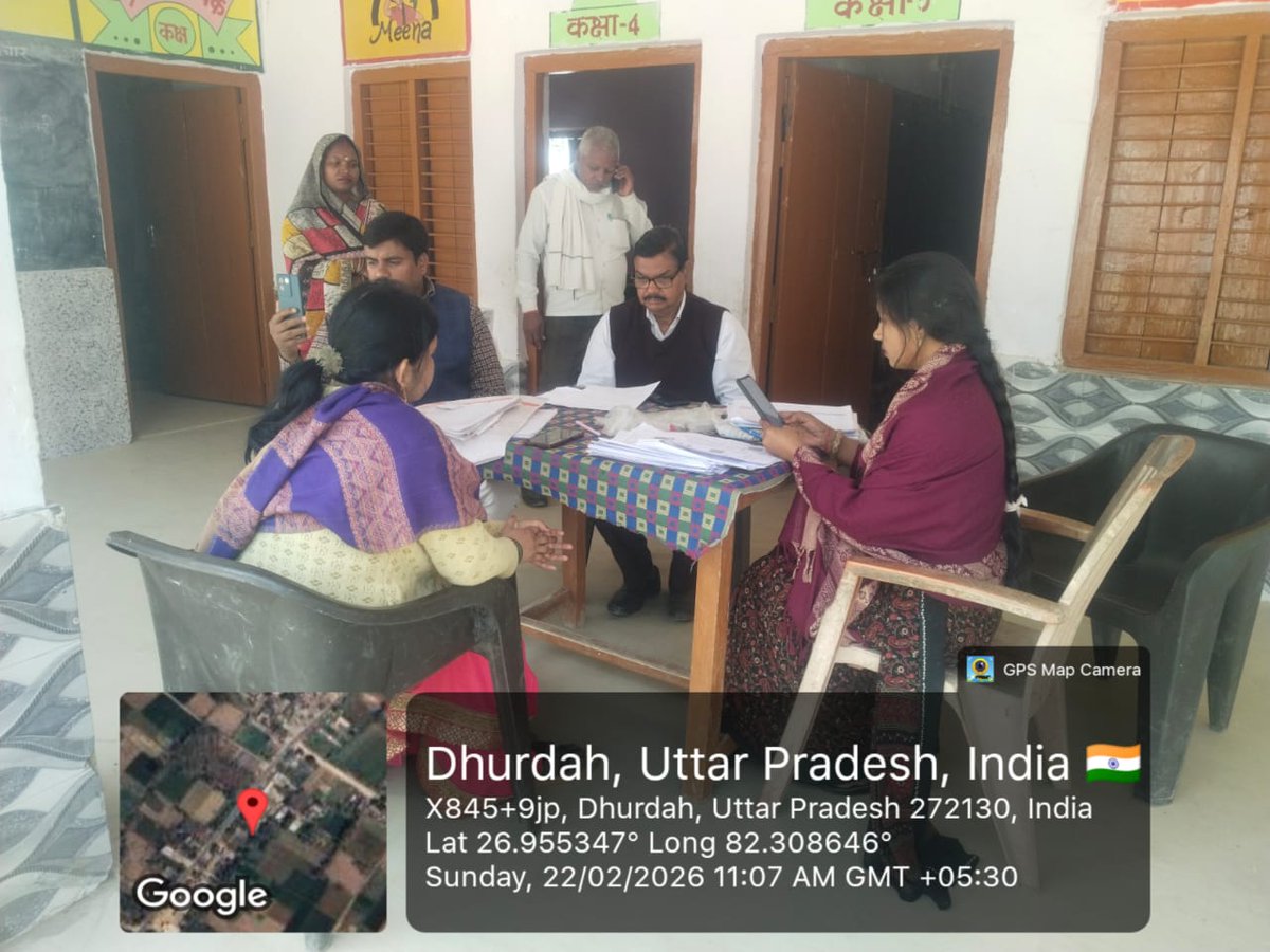 deo_basti's tweet photo. जनपद बस्ती चतुर्थ अभियान दिवस 22-02-2026 @ceoup @ECISVEEP https://t.co/MWndarWPVo