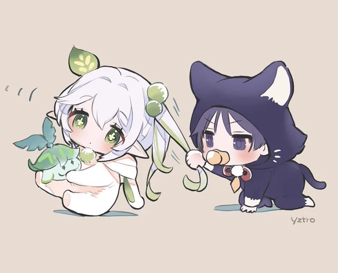 猫の日だニャ #原神 #えけちぇん