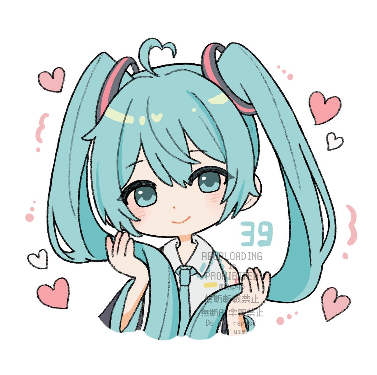 ツインテールもったりミクちゃん
 #初音ミク