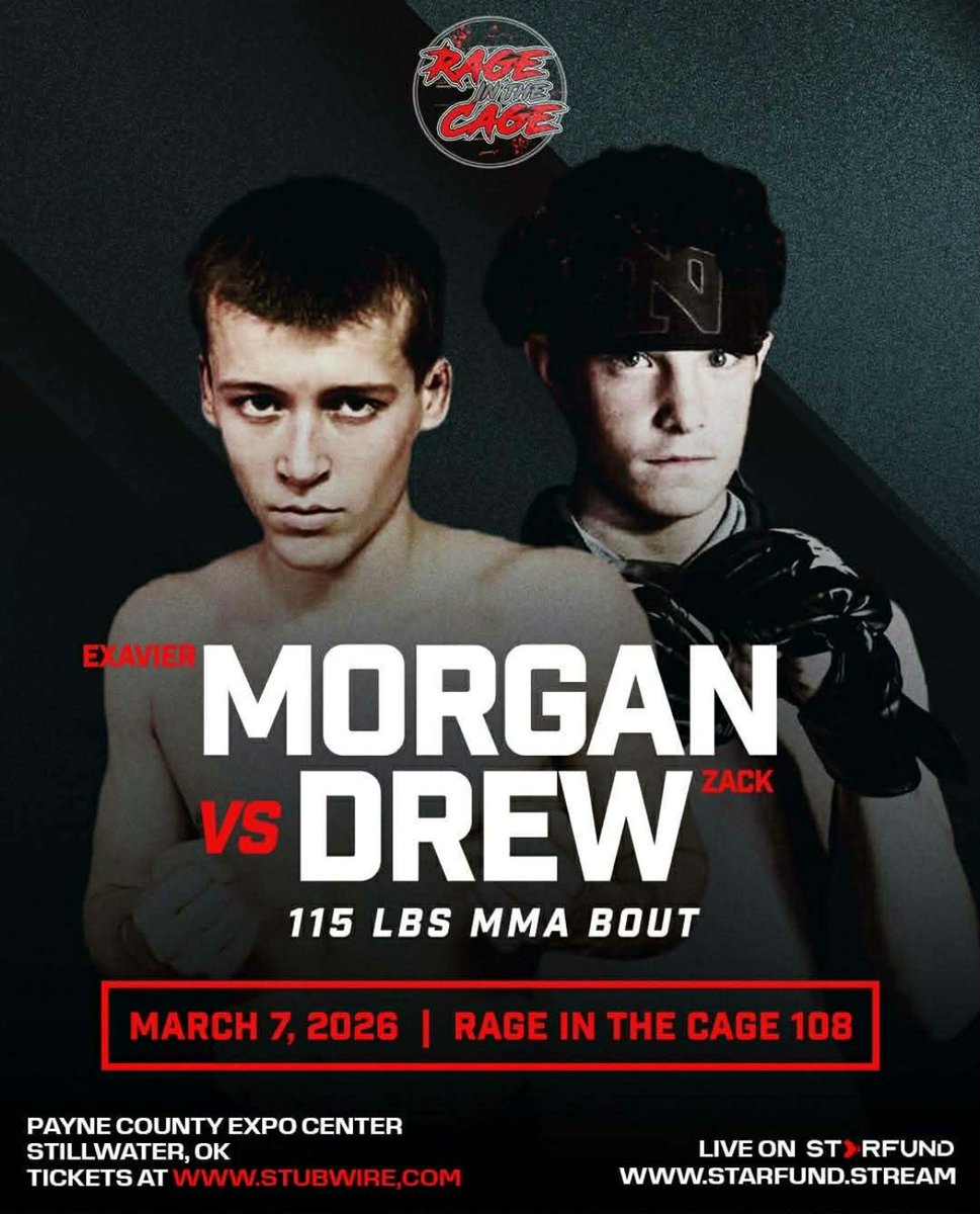 ZackDrew4's tweet photo. Stillwater Oklahoma!!   March 7 -- it's Rage TIME! 
Get your tickets now:  https://t.co/zZLDPpJtdH https://t.co/ANhtbSH729