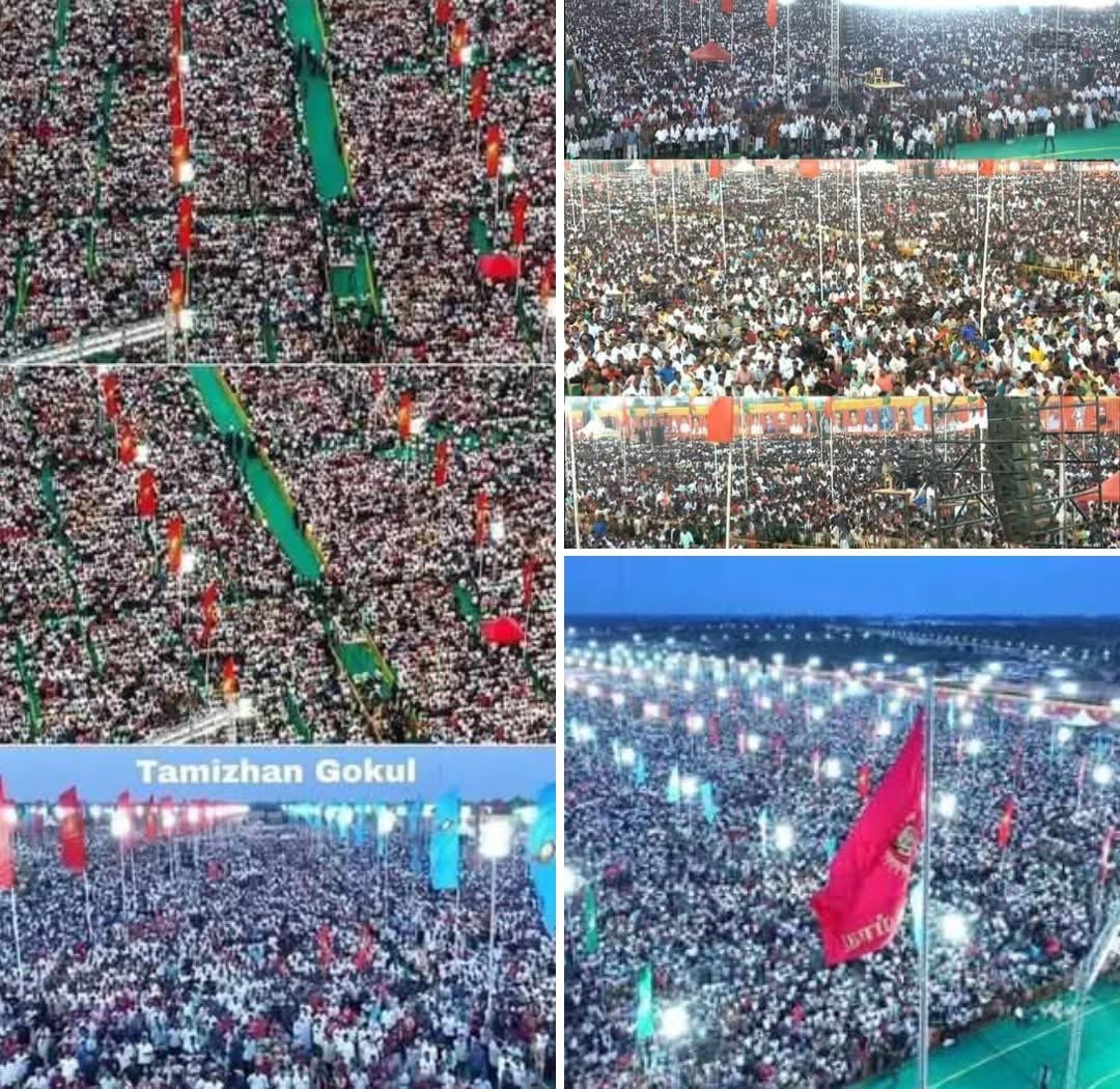 This is HUGE!
No money spent on biryani or Quarter to woo the masses, yet these people have come to listen to Seeman’s speech. ❣️
Wish NTK makes entry into Assembly this time. 🤞