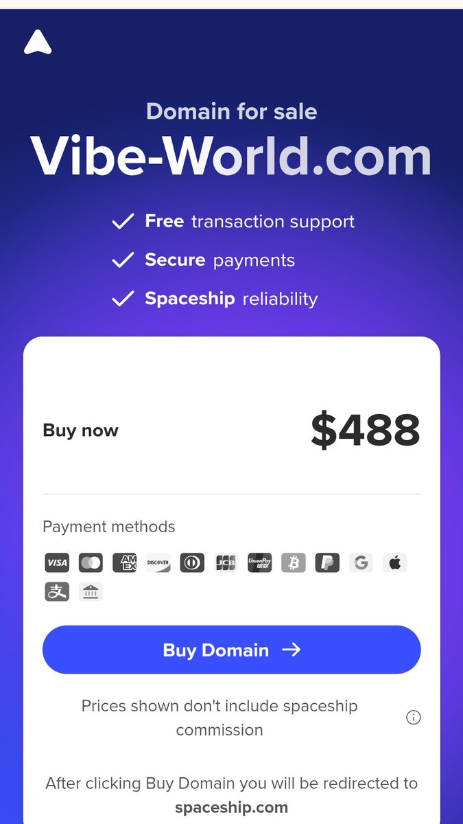domain4flip's tweet photo. ๐ฅSunday Domain Wholesale Offer
โ
๏ธ https://t.co/c4MUI5fYR9 Domain name available for sell $488 only
#vibeworld #vibe #domain #vibedomain @vibeworldlive @vibeworldgames @VibeCoding @vibecoding_fm @Vibecoding_Hub @VibeCodingList @vibecodingx @_VibeCoding https://t.co/xotQCzUYjb
