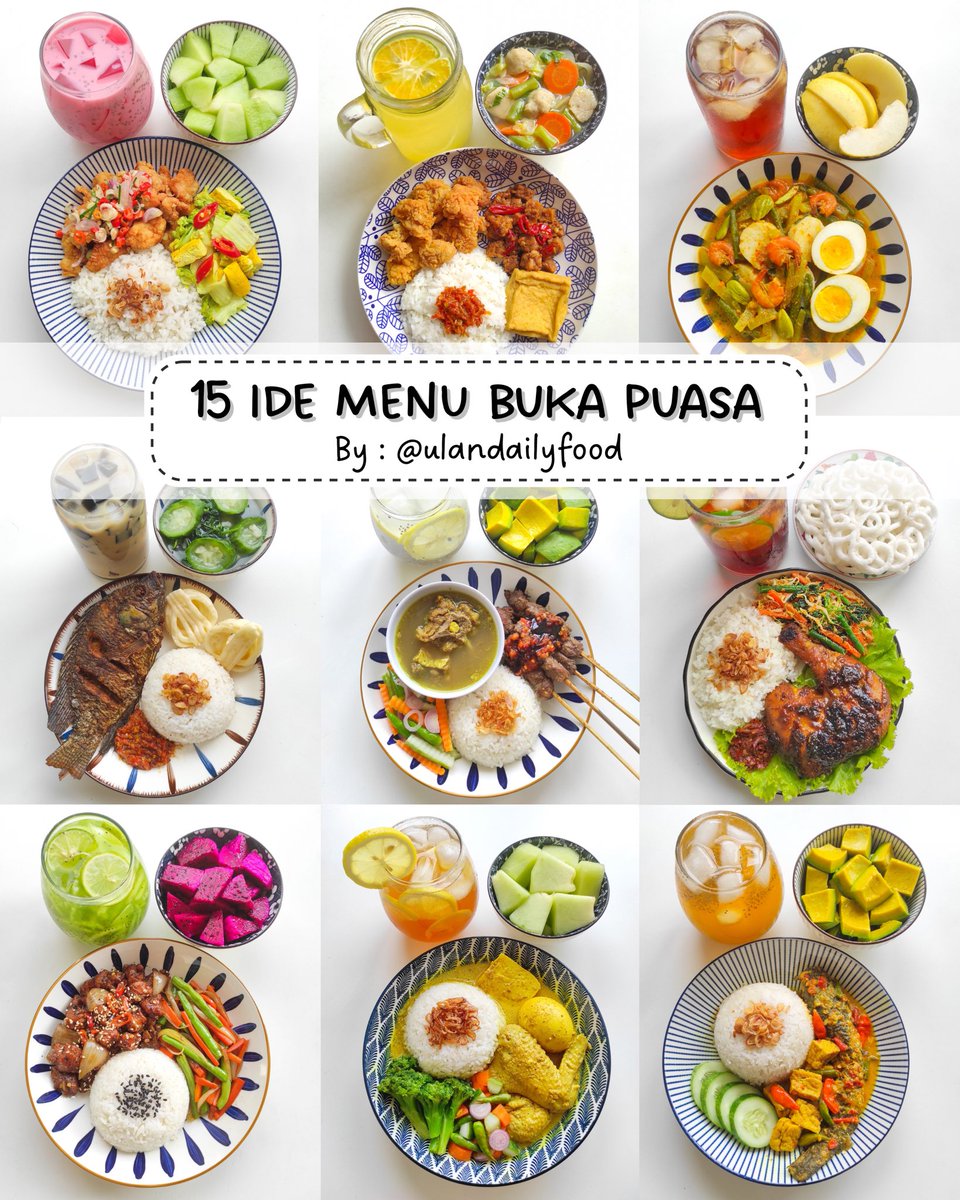 ulandailyfood's tweet photo. 🍲 15 ide menu untuk buka puasa yang seger, enak, lezat, &amp; bergizi 😋🫶🏻￼

- a thread https://t.co/Ba2iIqiUIx