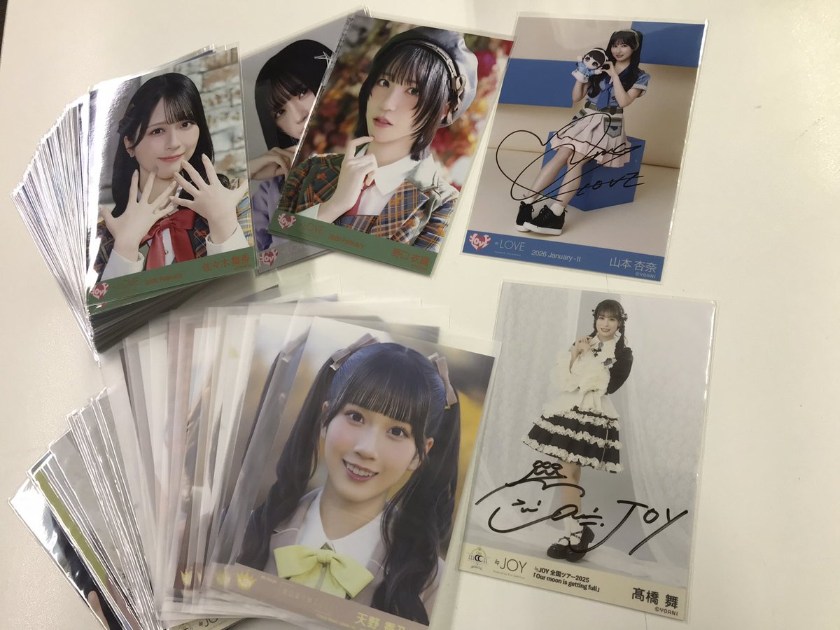 山本杏奈ちゃん髙橋舞ちゃん 直筆生写真お持ちいただいてます😊