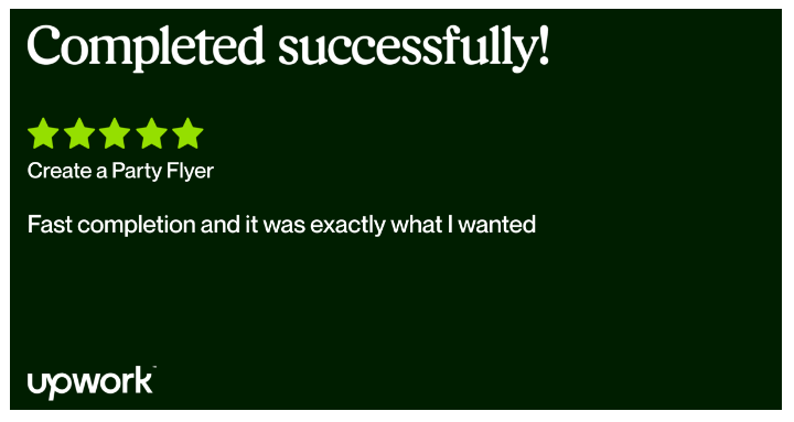 rathnayake4d's tweet photo. Another 5🌟 Review from an @Upwork client.
Awesome feedback like this really motivates me, as a freelancer, to deliver higher-quality work for clients.
My Profile - https://t.co/m9i3EiBveh
#DigitalNomad #ClientFeedback #SuccessStory https://t.co/M0CscFIyen