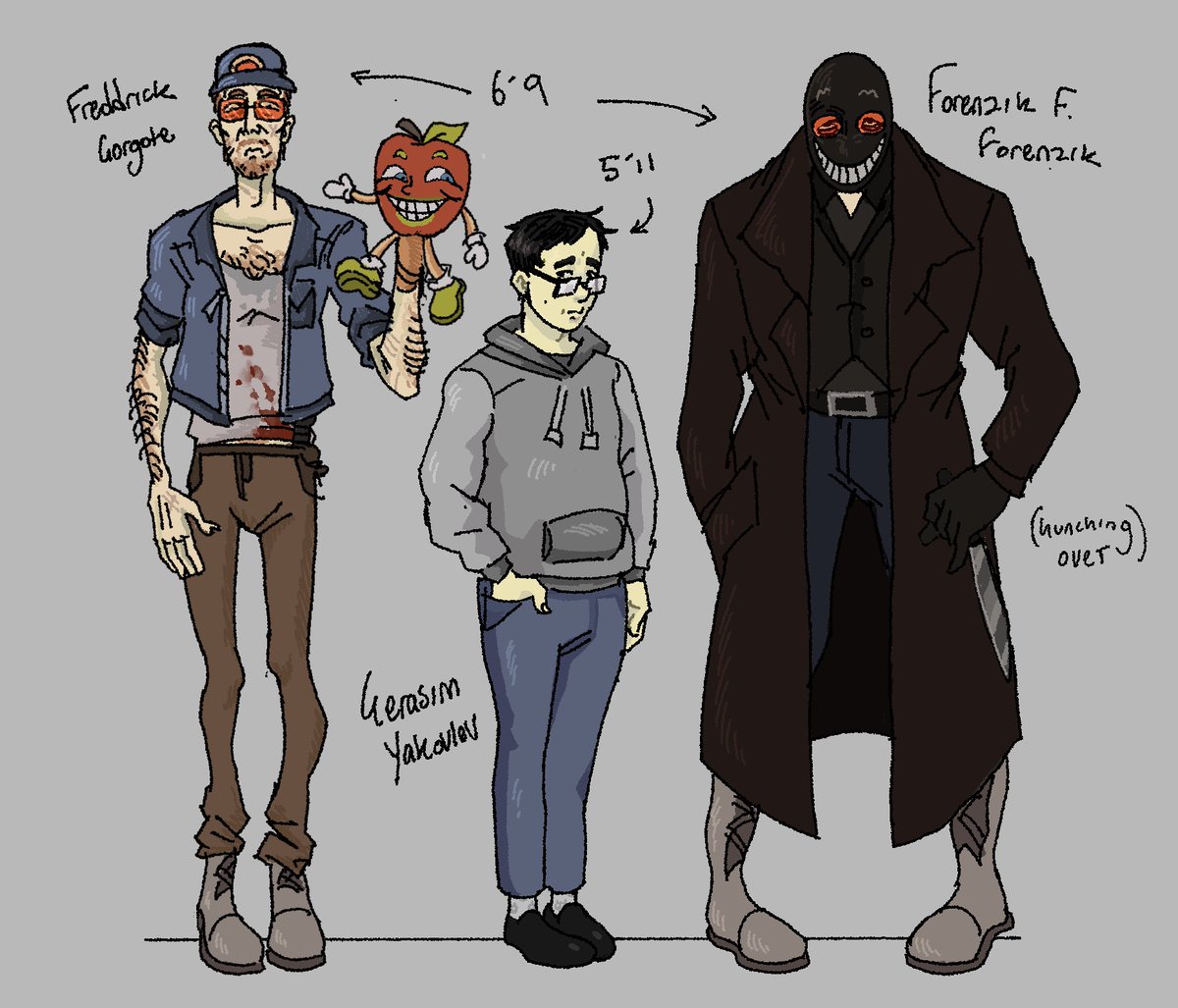 Gerasim &amp; Forenzik (in and out of the mask) #happyappy 
characters belong o <a href="/HappyAppyMaker/">Dronian</a>