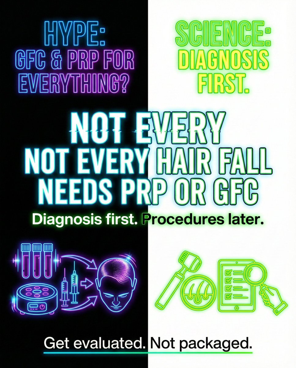 arunesh1998's tweet photo. Many people are getting scammed by fake or commercial hair clinics selling procedure packages.

Treat the disease. Don’t get packaged.

#Drarunesh #dermatology #hair #patientawareness #Scam https://t.co/dEFd9zR70x