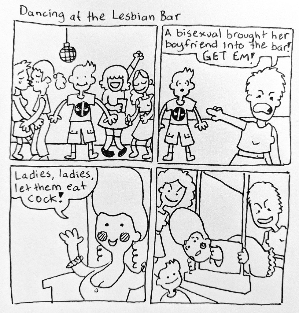 ducknuk_comic's tweet image. Dancing at the Lesbian Bar
(repost)