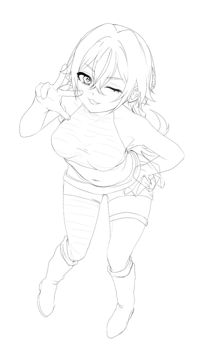 Sketch giftart untuk <a href="/ratuwart/">R4T0W</a> 🥺💖