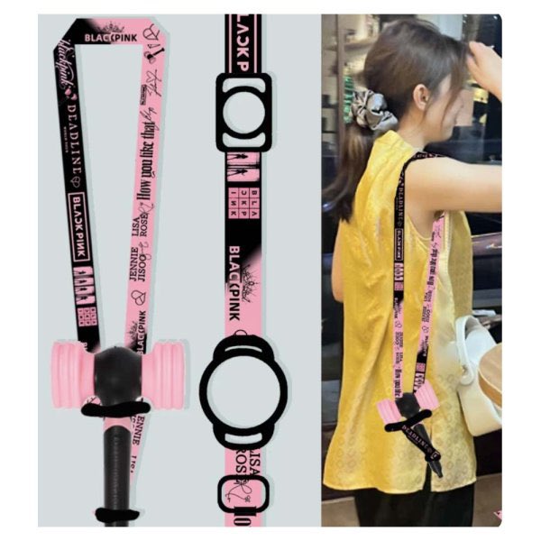 ペンライト　ストラップ　リサ ポップアップ blackpink