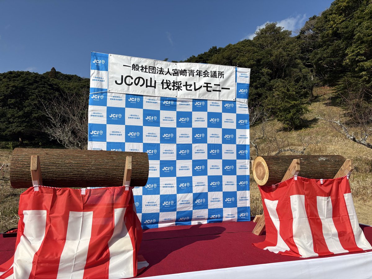 JCの山】 約50年前に植えられた木。 今年、伐採をして、売却。そのお金