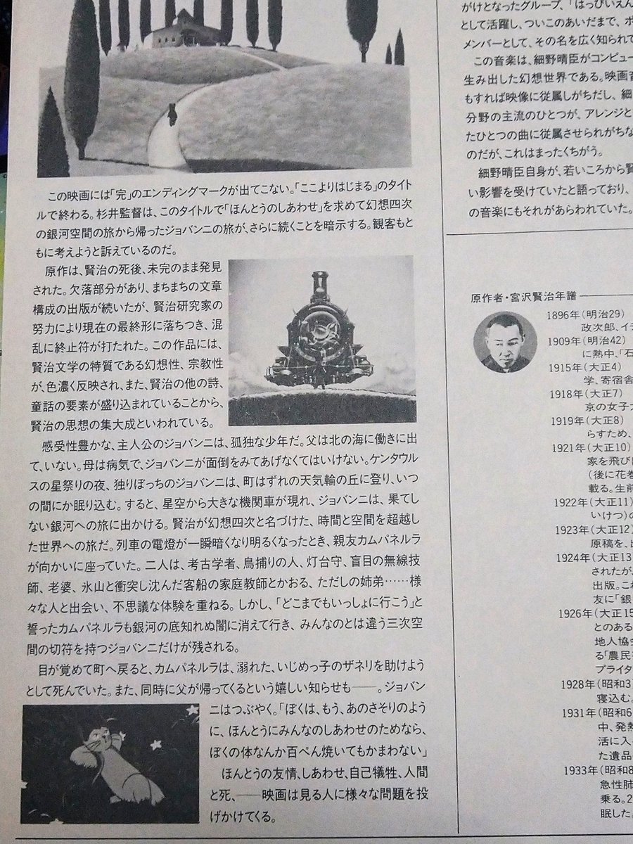 元祖円盤 #レーザーディスク #銀河鉄道の夜 #ますむらひろし