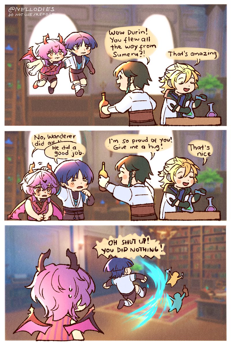 Durin's flight training ! (drawn before his release)