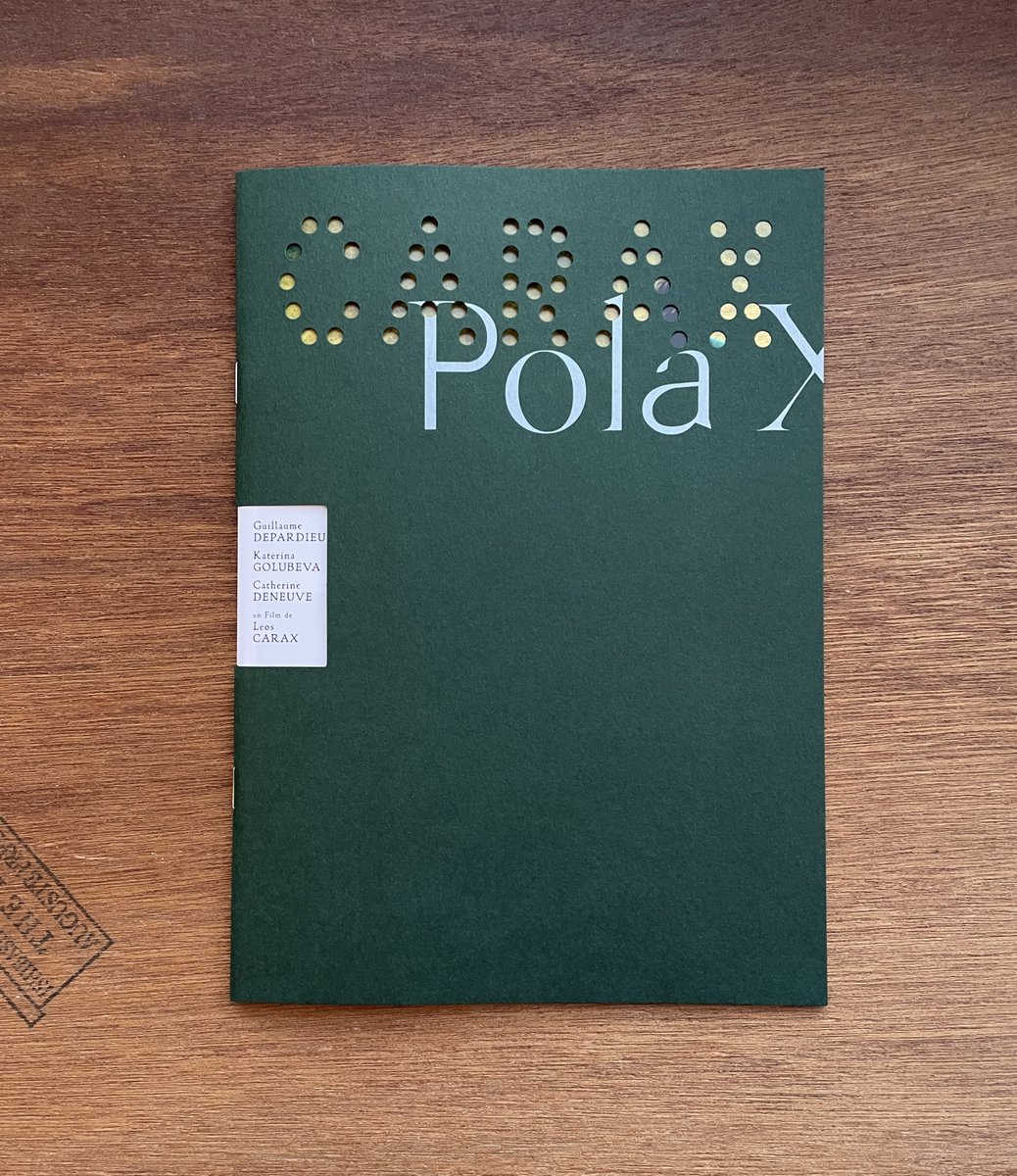 公開になりました『ポーラX』4Kレストア版、ひきつづきパンフレットの