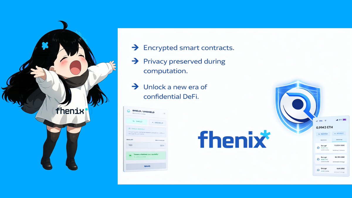 eanellx's tweet photo. Fhenix × RedactMoney ✨

Privacy is Power. 
DeFi is Ours. 🔒⚡  
Encrypt Everything. 
Reveal Nothing. 🛡️🔐  
Built Different.
 Built Private. 🧬🔒  @RedactMoney
@fhenix @Asterix54907294
Unleash Fully Encrypted Finance 💎🚀
#Crypto #Web3 #DeFi #ETH #Privacy #Fhenix #RedactMoney https://t.co/8LQzaLjpB0