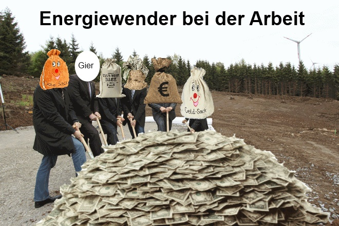 Frage: Kann man mit der Windkraft einfach an das Geld der Bürger gelangen?

Antwort: Ja, das System ist für Betreiber fast risikolos. Der Gesetzgeber garantiert den Produzenten von wetterabhängigem Zufallsstrom (Wind und PV) eine Vergütung auf Jahre hinaus. Das Besondere: Selbst