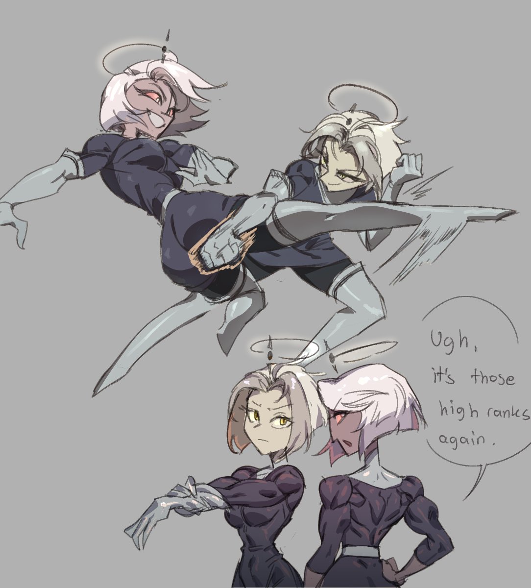 Lute and Vaggie training sketch

#HazbinHotel #HazbinhotelLute #Lute #Vaggie